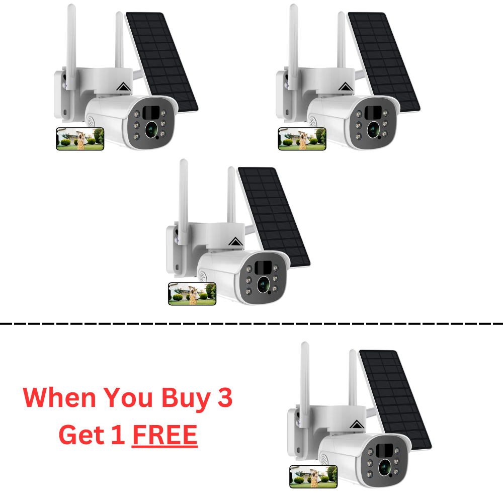 3 x Solar Cam Pro 2.0 Get 1 FREE